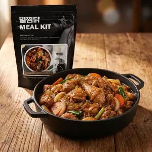 별찜닭 국내산 하림닭살 뼈찜닭 밀키트 안동찜닭 간장찜닭 1.1kg