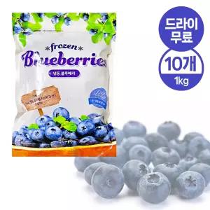 달디단마켓 냉동 과일 A 등급 제니코 블루베리 1kg (10봉) 미국산 잼 과일청 에이드 냉동과일 업소용