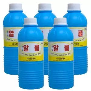 삼현 메칠알콜 400ml 5개 기름때 공업용 메틸알코올 램프 경유