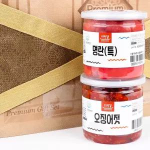 HACCP 젓갈 선물세트 2종(명란젓(특)400g+오징어젓400g)