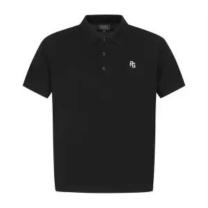 [파리게이츠]남성 사이드 메쉬 블록 카라 반팔 니트 511F1SR203BK