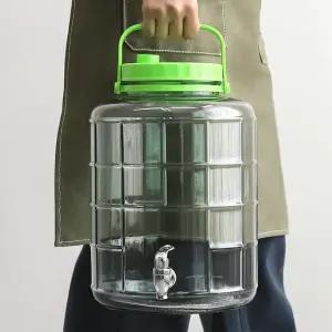 숨쉬는 유리 매실청 수도꼭지 효소병 5L-15L