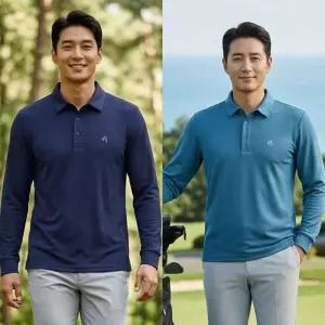 KYJ김영주 쿨링듀 카라티셔츠 봄여름 골프웨어긴팔티
