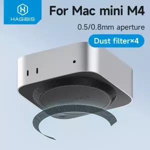 Mac mini M4M4 Pro 2024 용 Hagibis 먼지 메쉬 필터 방진 커버 네트 4PCS 쿨러 팬 먼지 필터 컴퓨터 메쉬 P