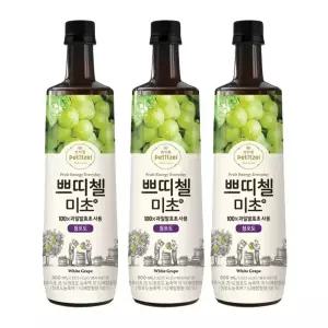 [소비기한 임박] 쁘띠첼 미초 청포도, 900ML, 3개