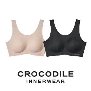 [크로커다일] 소프트핏 쉘론 U넥 패드일체형 브라2종 다크베이지 블랙 CDWBR5M0304