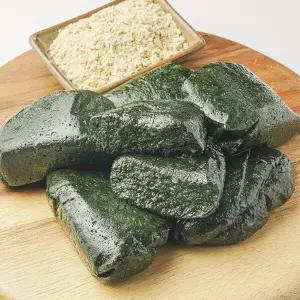 밥알쑥떡 1.5kg+콩고물 150g 진도 해풍쑥 전통 쑥떡 당일생산 개별포장 식사대용