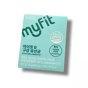동국제약 마이핏B 구강 유산균 30정 씹어먹는 잇몸 유산균 오라씨엠유 M18