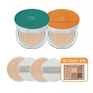 에이지20s 기미 커버 쿠션 멜라닌샷 23호 본품 2개+리필 2개+멀티 팔레트