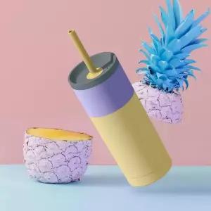 캐나다 아소부 스텐 진공 보온보냉 텀블러 600ml 슈퍼브시피 파스텔