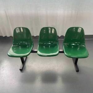 버스정류장 의자 플라스틱 대기석 벤치 2인용 카페 웨이팅 파란색