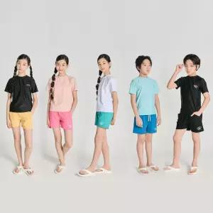 서프베이 주니어래쉬가드 SF-302 상의 초등생존수영복 반팔긴팔세트 루즈핏 키즈 워터파크물놀이