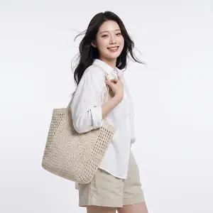 라엘라베어 코리아. 루네트 손뜨개 니트 토트 숄더백. RA26-BG122