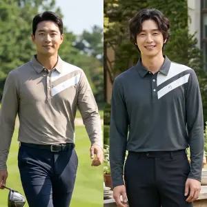 KYJ김영주 클라비 카라티셔츠 여름긴팔티 골프웨어