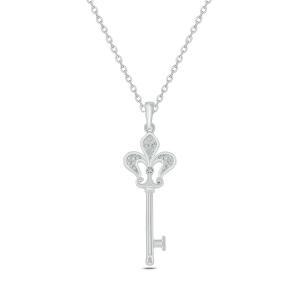 CALI TROVE FLEUR DE LIS 스털링 받은 선물 영감을 천연 메탈 빈티지에서 20 캐럿 앙증맞은 버메일의 주얼리 여성용 펜던트 목걸이 다이아몬드 실버 925 골드