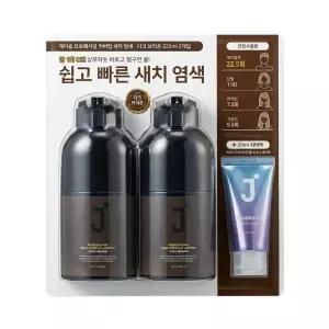 제이숲 프로페셔널 커버업 새치 염색 뿌리 바르는 타입 다크 브라운 225ml X 2개입