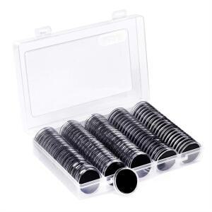 보관 정리함 포함개스킷 코인 거치대 보호 케이스 동전 캡슐 100개 30mm 5 가지 크기 (17mm
