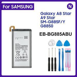 삼성 갤럭시 A8 스타 A9 스타 SM-G885F G8850 G885Y 전화 배터리 용 삼성 EB-BG885ABU 3700mAh 교체 용 배