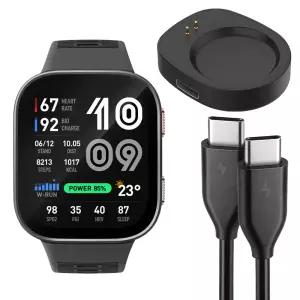 어메이즈핏 빕맥스 49mm 호환 2핀 USB-C D 쉐입 크래들 충전 케이블 1m