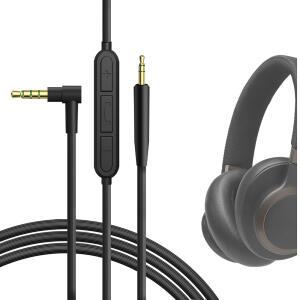 마이크 및 음소거 제어가 가능한 GEEKRIA 오디오 케이블 JBL TUNE 770NC /760NC /720BT LIVE 660NC /650BTNC /500BT /460NC TOUR ONE M2 3.5MM ~ 2.5MM 교체 스테레오 코드(4피트 / 1.2M)와 호환됩니다 V7N