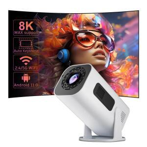 Salange P330W 미니 프로젝터 안드로이드 11 280 ANSI 4K 8K 1080P Wifi6 BT5.0 홈 시네마 휴대용 안드로이