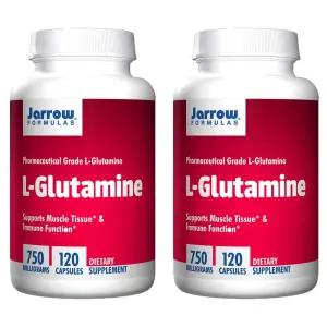 재로우 L-글루타민 750mg 캡슐 120정 2개 영양제 Jarrow Formulas