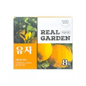 해피바스 리얼가든 유자 비타민 비누 90g 8개입 3팩