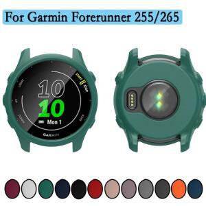 호환용 가민 Garmin Forerunner 255 265 보호 쉘 프레임 범퍼 커버 용 부드러운 실리콘 보호 케이스