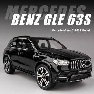 1:32 메르세데스 벤츠 GLE 63s SUV 합금 자동차 모델 다이캐스트 사운드 라이트 장난감 쇼 액세서리 컬렉션