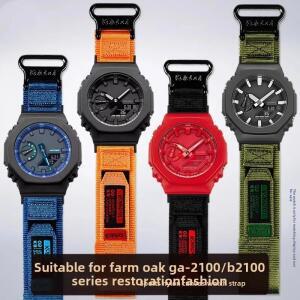 호환용 카시오 지샥 G-Shock 5611 GA-2100 GA-2110 GA-B2100 남성 야외 스포츠용 나일론 시계 밴드  GA2100