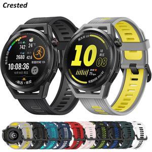 시계 GT 3용 실리콘 밴드 46mm 42mm/GT 2/GT2/Pro/러너 퀵핏 팔찌  갤럭시 4/클래식/액티브 스트랩