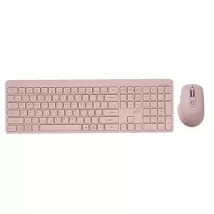 지클릭커 오피스프로 WMK1100 무선 키보드 마우스 세트 (더스트 핑크)