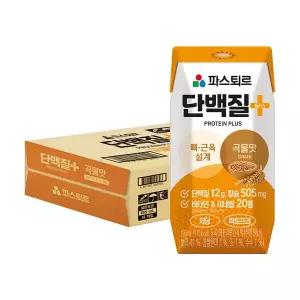 [롯데푸드]파스퇴르 단백질플러스 곡물맛 195ml x 18개입