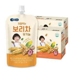 베베쿡 처음먹는 유기농 보리차, 120ml, 40개