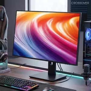 크로스오버 27LGQ162P iPS QHD 4면제로 LG NANO 블랙 120Hz 68cm 컴퓨터 모니터 무결점