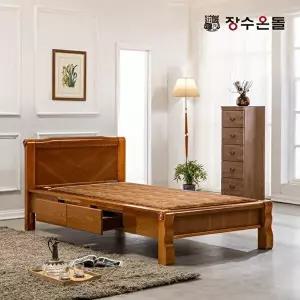 [장수온돌]장수온돌 온재 서랍형 확장형황토볼 흙침대 황토볼 온열침대 싱글침대