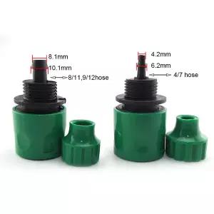 가시 4/7 호스 퀵 커넥터 정원 물 수도꼭지 물방울 관개 커플링 원예 도구 D1 4mm 7mm 8mm 11mm