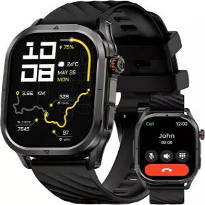 GPS 및 컴퍼스 리스 스틸 바디 50일 배터리 .96 AMOLED 5 방수 기능이 KOSPET P0 스마트 워치 안드로이드