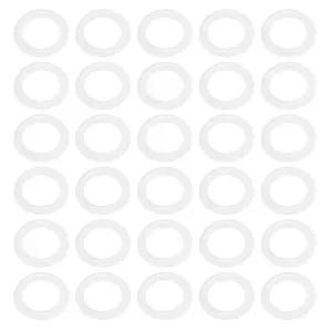 Ofowin 30개 실리콘 오링 화이트 8mm OD ID 너비 컵 뚜껑용 계량 VMQ 씰링 개스킷 커피 메이커 양조 피팅
