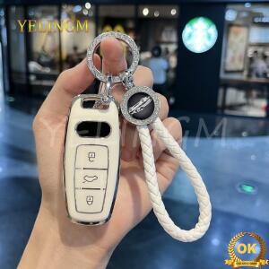 아우디 Q8 A6 D5 4N E-tron GT 스마트 리모컨 자동차 키 케이스 커버 폴딩