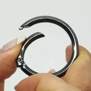[MEKN43P666]가방 부자재 오링 데일리 흑니켈 40mm