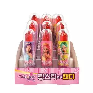 시크릿쥬쥬 립스틱모양 캔디 6g 18개입 완박스