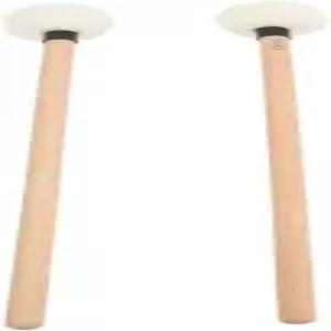 45mm 펠트 헤드 드럼 망치 베이스 팀파니를 위한 메이플 나무 손잡이 스틱 부드러운 가진 프로페셔널
