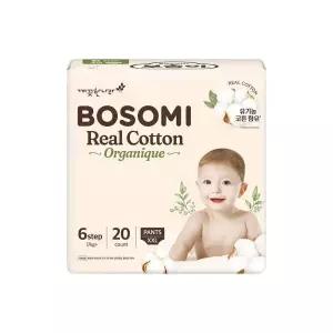 보솜이 리얼코튼 팬티 기저귀 점보형 20개입 1팩 GST 보솜이 리얼코튼 오가니크 팬티 대형 30개입x1팩 팬티기저귀 MNS