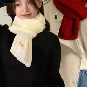 스토어 연 여성 미니 머플러 미니목도리 짧은목도리