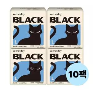 시크릿데이 블랙 대형 14P X 10팩