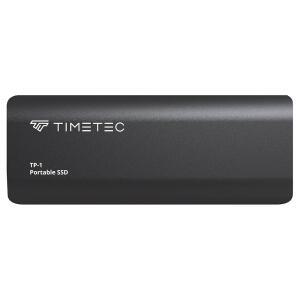 Timetec 1TB 휴대용 외장 SSD USB3.2 Gen2 타입 C 최대 550MB /s 초경량 알루미늄 미니 외장 솔리드 스테이트 드라이브, USB C to A 케이블 /USB A to C 어댑터 포함, 데스크톱 /노트북 /맥 /모바일용 - 블랙