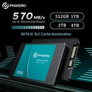 픽세로 SSD HDD 2.5 하드 1TB 512GB HD SATA 솔리드 스테이트 드라이브 노트북 PC용 내장