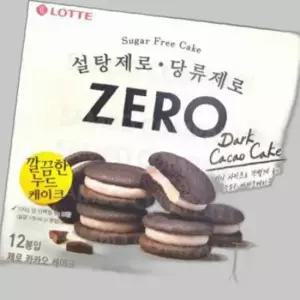 제로 카카오케이크 제로케이크 저칼로리케이크 1박스(12봉)