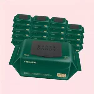 슈퍼대디 아기물티슈 (행주급 ) 82평량 평량 NEW 엑설런트82 센시티브 물티슈 캡형 70매 20팩 4544392